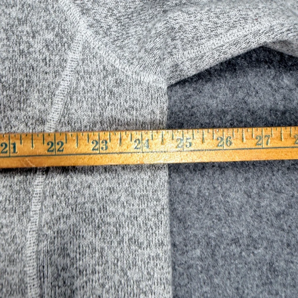 The North Face Gordon Lyons Quarter Zip Fleece Pullover Grey Heather Mens XL